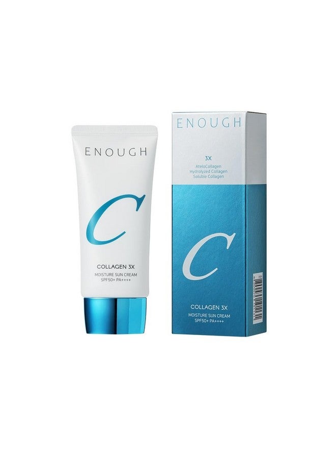 Enough Collagen 3X Moisture Sun Cream SPF50, Korean Skin Care Face Sunscreen Moisturizer for Women, After Sun Lotion - Image 1