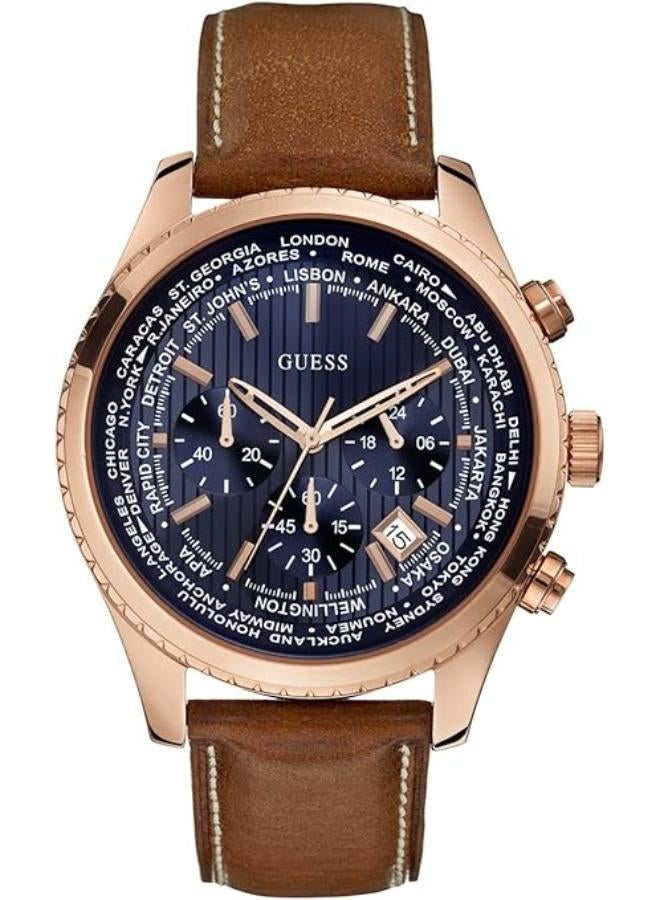 GUESS men Water Resistant Chronograph Watch U0500G1 - Image 1