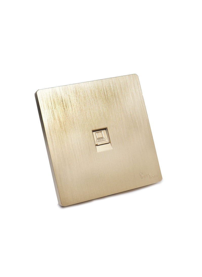 Happy Light Golden wall internet socket  - Image 1