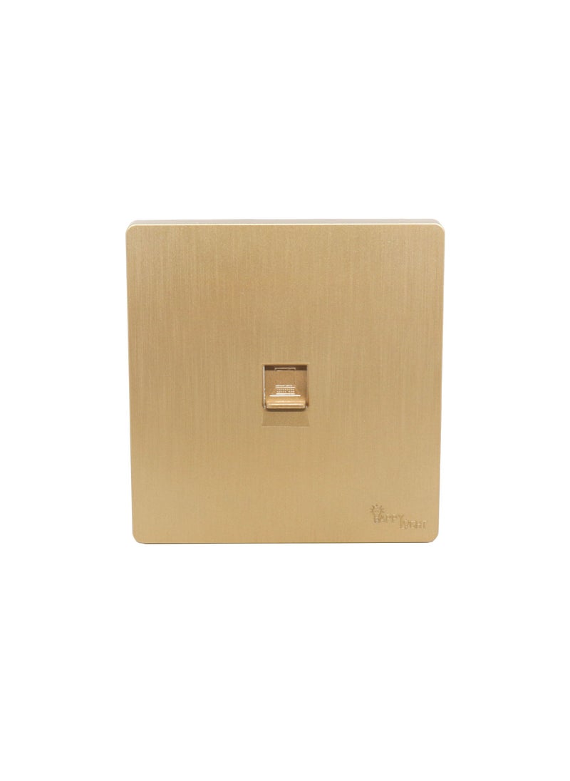 Happy Light Golden wall internet socket  - Image 3