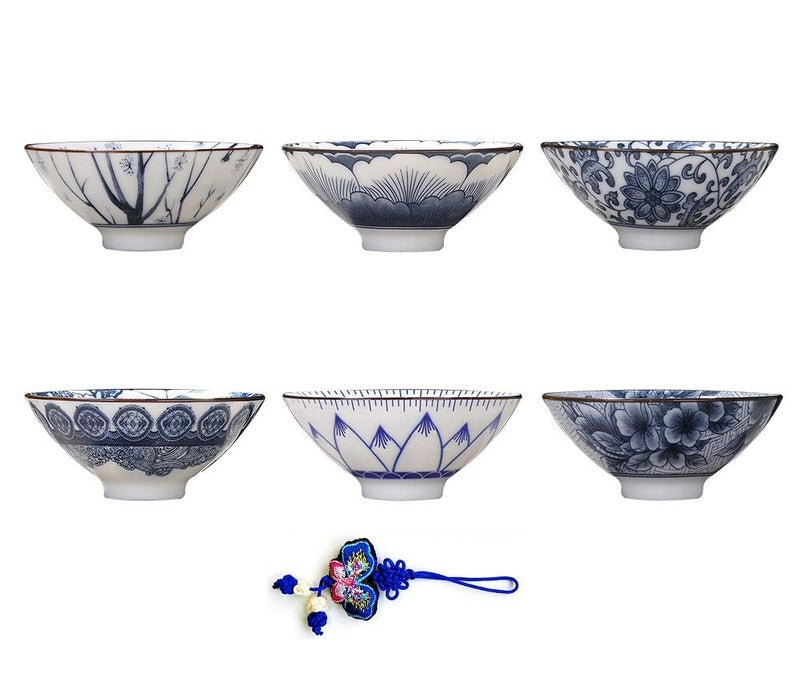 ZHAMS Kungfu Teacup,Chinese Long-Quan Celadon Teacup,Set of 6 - Image 1