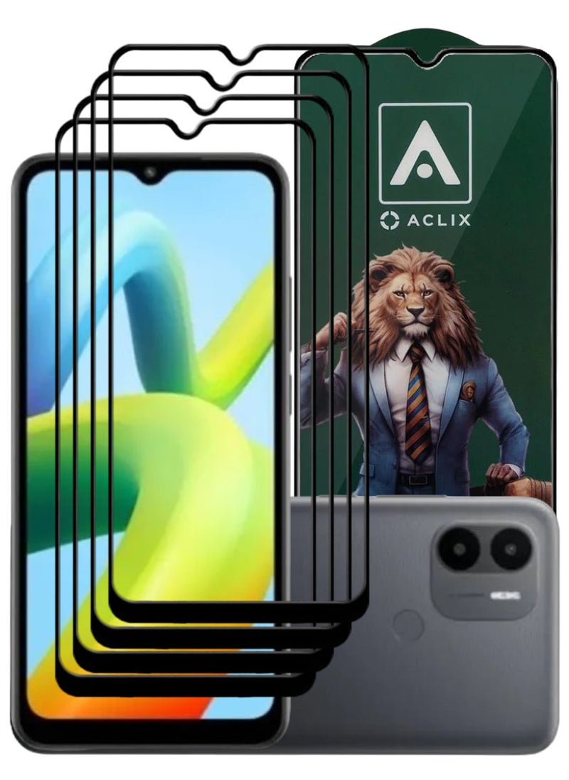 ACLIX 4 Pieces Antistatic ESD Dustproof Premium Quality High Definition Tempered Glass Screen Protector Designed For Xiaomi Redmi A1+ - Image 1