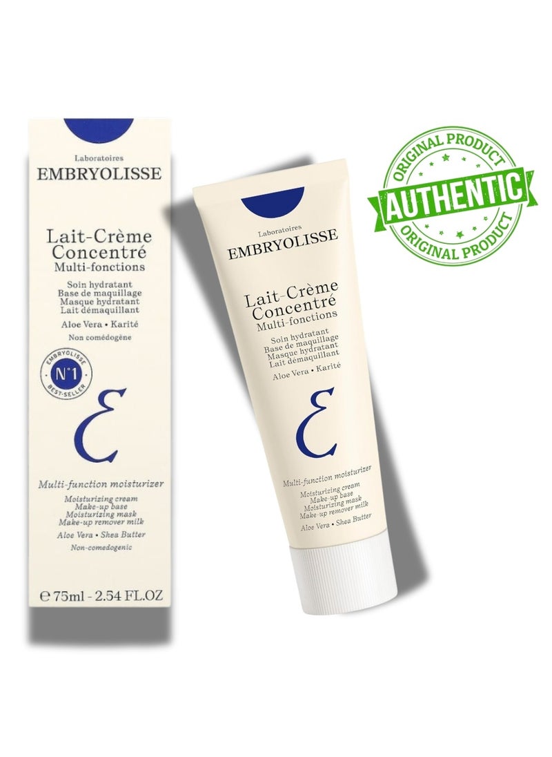 Embryolisse - Lait Creme Concentre Multi Fonctions Moisturizer Cream 75ml, Help To Brighten The Skin and Decrease Redness, Natural Moisturizing Cream For All Skin Types, Recommend To Be Used Before Makeup - Image 1