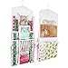 SumDirect White 16x40 Inch Double Sided Hanging Gift Wrap Organizer, Wrapping Paper Gift Bag Storage - Image 2