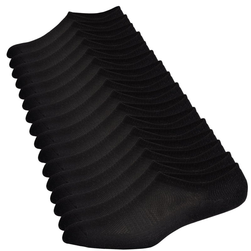 JORMATT 8 Pairs Men No Show Low Cut Socks Non-Slip Women Athletic Sneaker Socks Comfort Cotton Casual Invisible Socks, men shoe size 13-15 - Image 1