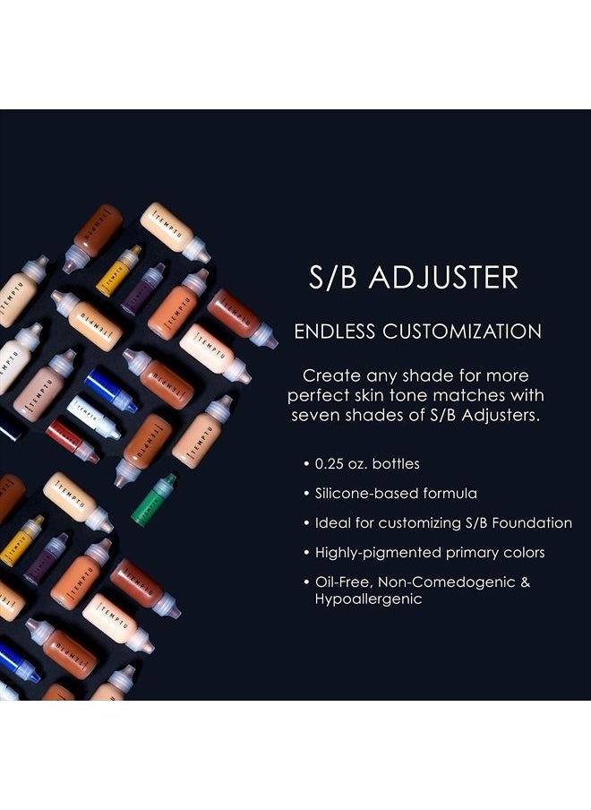 Temptu TEMPTU S/B Silicone-Based Shade Adjuster Starter Set: Long-Lasting, Highly-Pigmented Formula For Customizing S/B Foundation Shades | Includes 7 Primary Colors  - Image 4