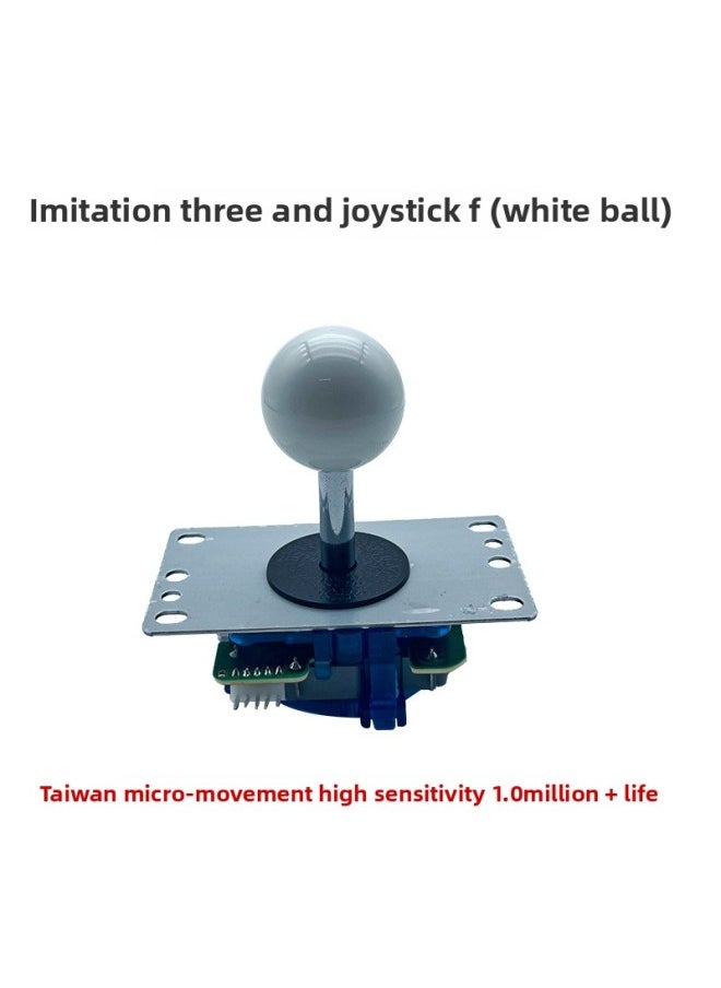 Arcade Fighting Rocker King Of Fighters USB Computer Rocker PC/PS3 Gamepad Rocker Game Machine Accessories-Product's Colour:5-pin White Ball Model  - Image 1