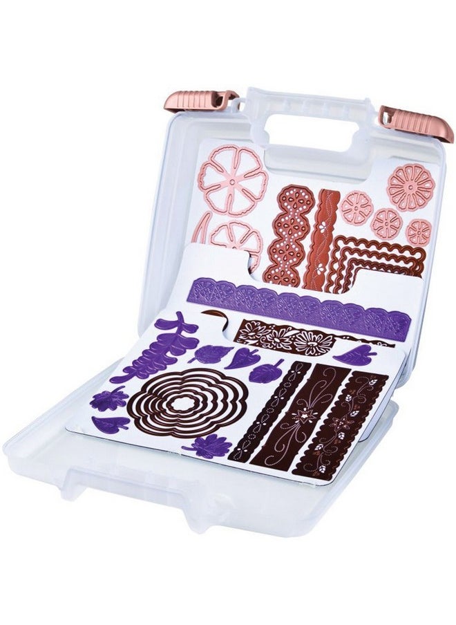 ArtBin - 6978Ab Magnetic Die Storage Case With 3 Magnetic Die Sheets Portable Paper Craft & Die Organizer With Handle Translucent - Image 1