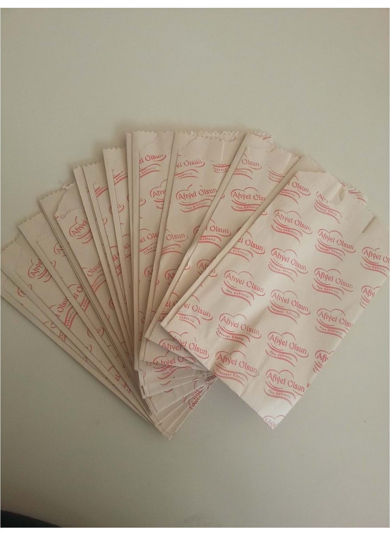 Ofis ve Ofis Office and Office Bellows Patisserie and Sandwich Paper Bag - Medium Size - 12X27 cm 