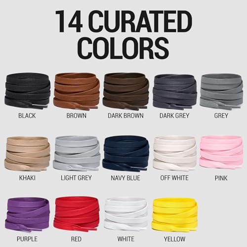 Miscly Flat Waxed Cotton Shoe Laces for Boots, Sneakers, and Shoes – Multiple Lengths and Colors Available - Dark Brown, 45″ (114 CM) - Image 3
