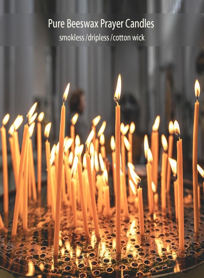 ENCANLIGHT 7.3 inch 100% Pure Natural Prayer Candle 50pcs-60min Burn Time Candles-Dripless and Smokeless for Prayer,Thanksgiveing,Family, Wedding,Men,Relax - Image 4