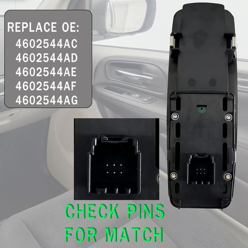 FFFauto Front Passenger Side Power Window Switch with Auto for Dodge and Chrysler Models - Image 4