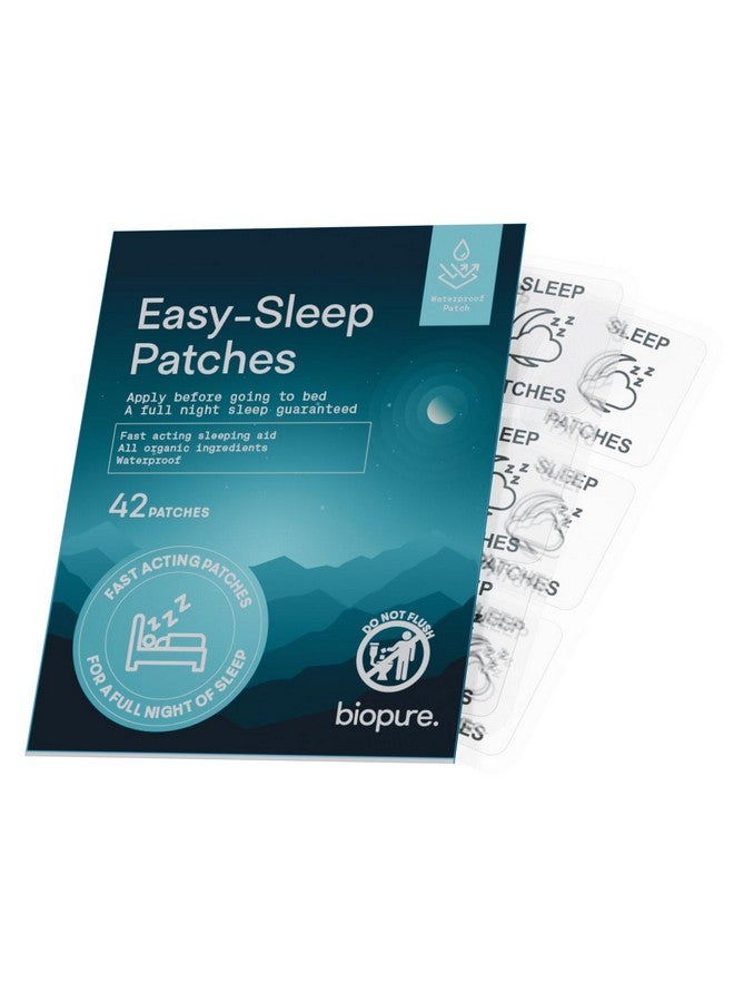 BioPure BIOPURE Sleep Patches - 42 Patches | All-Natural Deep Sleep Tape for Women and Men. Relaxing, Restful, Nighttime Calm. Sleep Patches for Adults | Water Resistant Patch  - Image 1