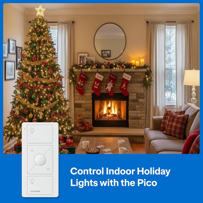 LUTRON Caseta Plug-In Smart Lamp Dimmer Switch ( Hub Required), Smart Light Switch Dimmer for Floor & Table Lamps, LED Lights, White (PD-3PCL-WH) - Image 3