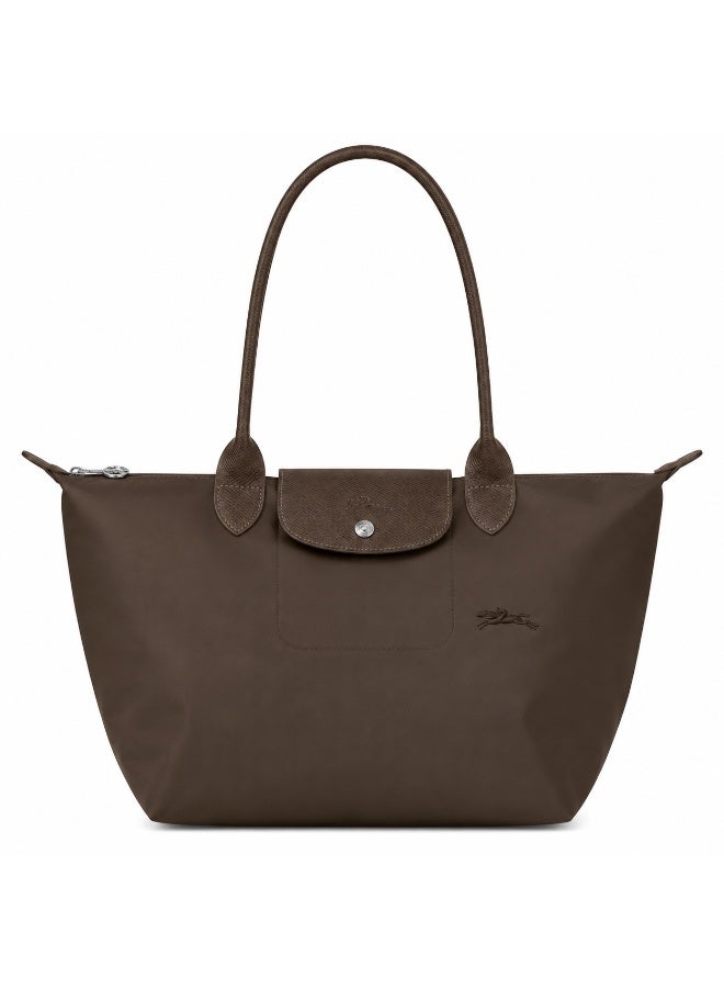 Longchamp Le Pliage 70th Anniversary Eco Color Medium Foldable Tote Bag, Chocolate Brown - Image 1
