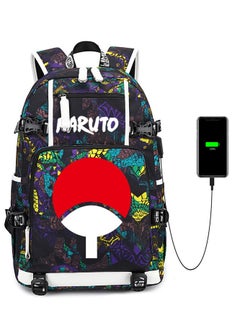 Naruto schoolbag Male Kakashi Naruto Sharingan Ltachi Sasuke Backpack Trendy Backpack Large Capacity