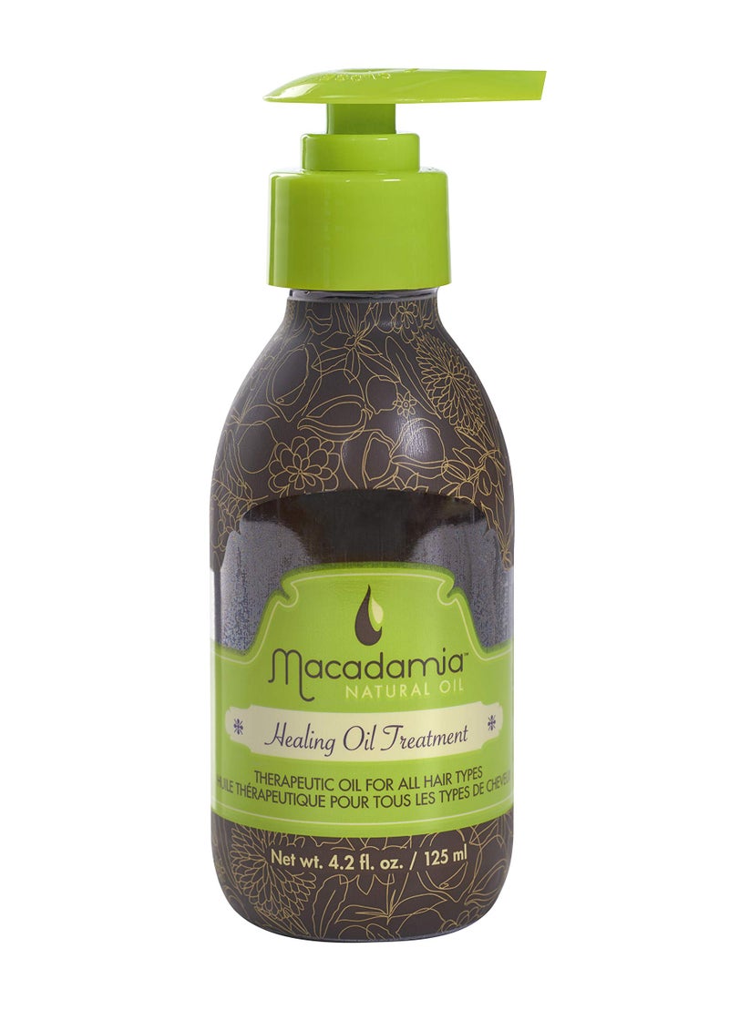 Macadamia Natural Oil Healing Oil Treatment in Glass Bottle - Image 1