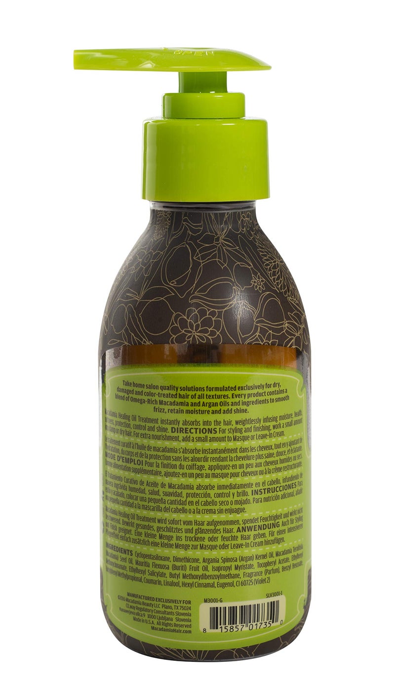 Macadamia Natural Oil Healing Oil Treatment in Glass Bottle - Image 2