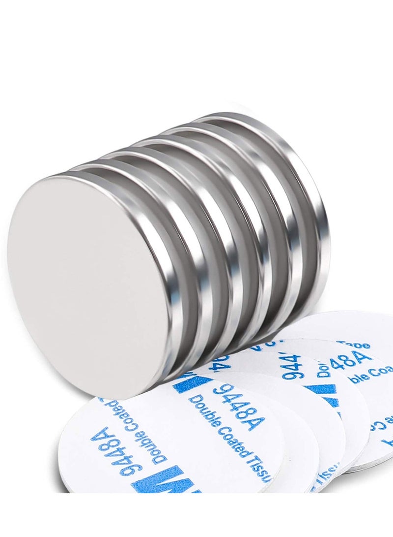 SYOSI Super Strong Neodymium Disc Magnets with Epoxy Coating Waterproof Powerful Permanent Rare Earth Magnets 1.26 inch x 1/8 inch Pack of 6 - Image 4