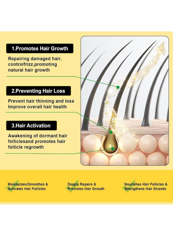 WHITE GAINS Batana Oil Hair Cream - 100% Natural Batana Oil to Prevent Hair Loss, Eliminate Split Ends, Repair Damaged Hair - Organic Hair Growth Serum for Men & Women, Thick Hair Growth from Honduras - Image 4