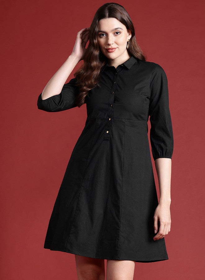 Baizee فستان A-Line قطن بكل تفاصيلك - Image 1