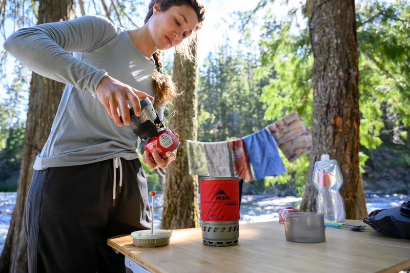 MSR WindBurner Personal Windproof Camping and Backpacking Stove System, Red - Image 3