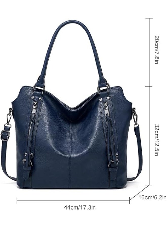 Gocokia Women Handbag Laptop Tote Bag Large Soft PU Leather Shoulder Bag Computer Tote Bag, Large Capacity Bag for Women Girls Travel Work Shopping - Image 2