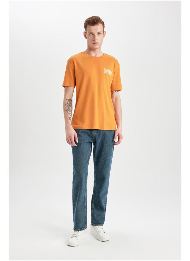 DeFacto - Man Regular Fit Crew Neck Short Sleeve Knitted T-Shirt - Image 1