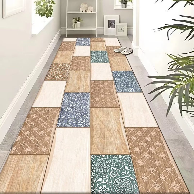 Wholesale Crystal Velvet Corridor Rug - Long Strip, Customizable for Hotels & Homes