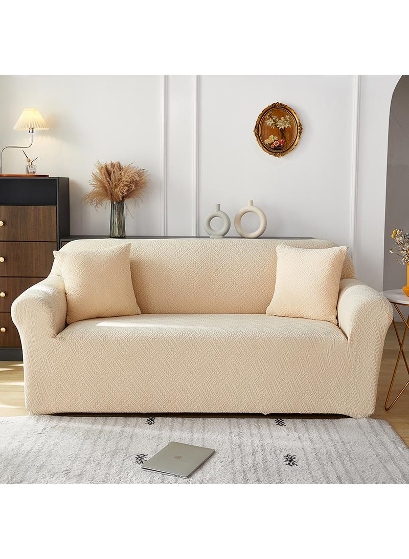 Full coverage elastic sofa cover, cushion, living room suitable for three person sofas 190-230cm