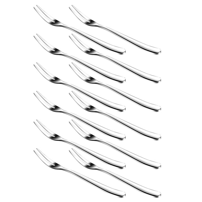WARMBUY Small Stainless Steel Forks for Cocktail Appetizer Dessert Party Set of 12