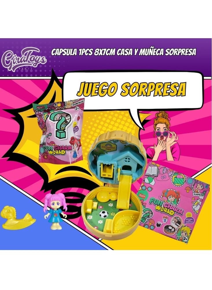 Premium Fun Charm World Magic Handbag Surprise Box Playset With Doll Toy For Kids - Image 2