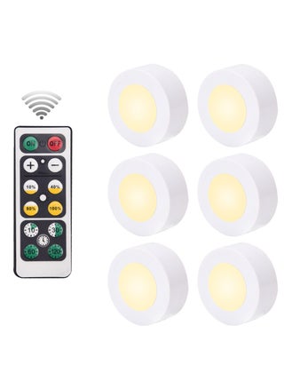 6 Piece LED Night Light Cordless Battery Powered Sensor Cabinet Light with Remote Control For Hallways Stairs and Bedrooms - pzsku/Z5DCE69C313EEB6BFBBF7Z/45/_/1701235550/31f597cc-ca10-43ff-8b62-9ca2a42c0821