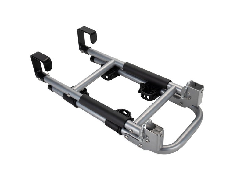 Camco حامل دراجات كامكو المثبت على سلم RV - يحمل بسهولة دراجتين ويطوى للتخزين المريح في RV - سعة وزن قصوى تبلغ 60 رطل - مصمم من الفولاذ الثقيل (51492) - Image 3