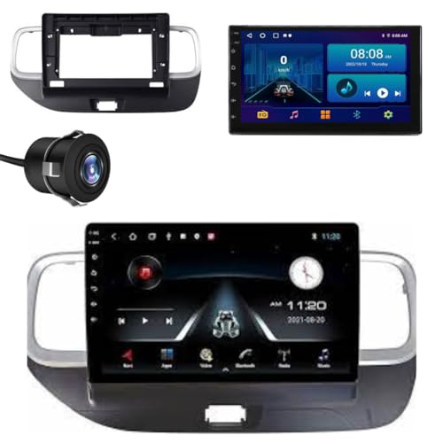 ModishOmbre Modorwy Original 9” QLED Car Media Player with Car Play & Android Auto | Android Stereo OS 13 | 1GB+32GB | Free AHD Camera | Frame Compatible with Hyundai Venue New(1 Year Replacement Warranty) - Image 1