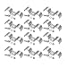 HZEL 12PCS Car Stainless Steel Double Line Clamp Auto Fuel Lines Clips with Mounting Screws for Brake Fuel Lines Tubes Vehicle Interior Accessories Universal for RV SUV Truck - Image 2