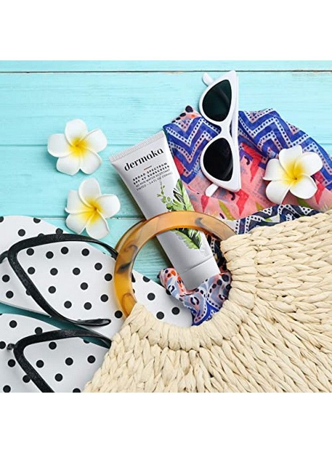 Dermaka Sunscreen Broadspectrum Spf 42 Water Resistant For 80 Minutes All Natural Plant And Mineral Based Sun Protection Aids In Healing Protecting & Has A Light Tint Aloe Vera Base - Image 4