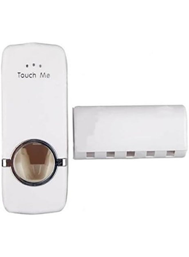 Toothpaste dispenser and toothbrush holder – practical organization and perfect hygiene for the whole family. - Image 1