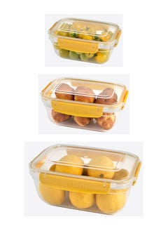 dunya Plastic Food Container 3 Pcs Set 0.8- 1.4- 4 Liter  - Image 1