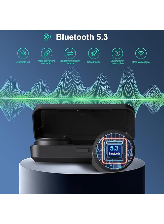 Motorcycle Helmet Bluetooth Headset,Wireless Helmet Speakers Kit With Charging Case And Remote Control,Stereo Noise Reduction,Universal Communication Systems Motorbike,For Riding Outdoor - Image 2