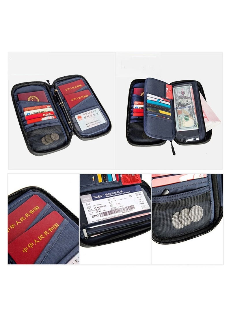 Generic - New Multi-function Travel Storage Card Bag, Portable Document Bag, Waterproof Multiple Card Slots, Passport Bag - Image 1