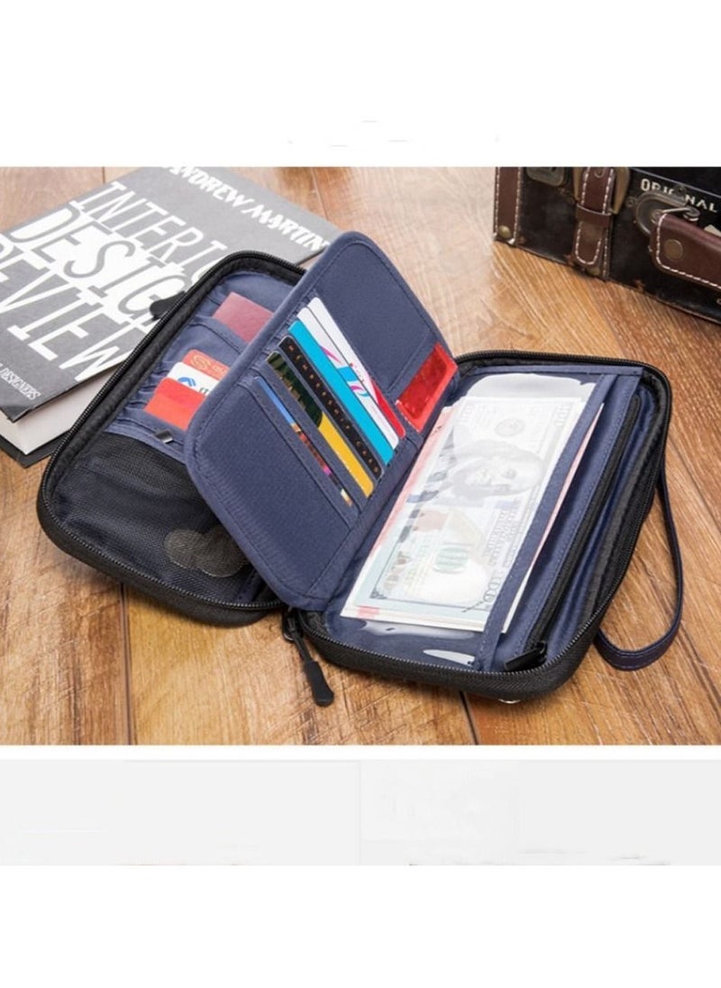 Generic - New Multi-function Travel Storage Card Bag, Portable Document Bag, Waterproof Multiple Card Slots, Passport Bag - Image 1
