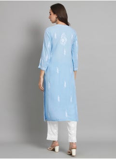 الايا كورتا رايون شيكانكاري مطرزة يدويًا للنساء-AL3451  - Image 2