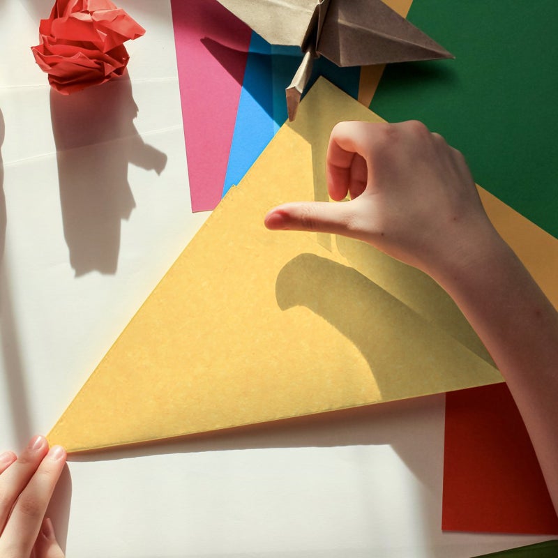 100PCS Colored Copy Paper DIY Hand Craft Paper Handmade Paper Folding for Kids Size A4(Mixed 20 Color) - Image 4