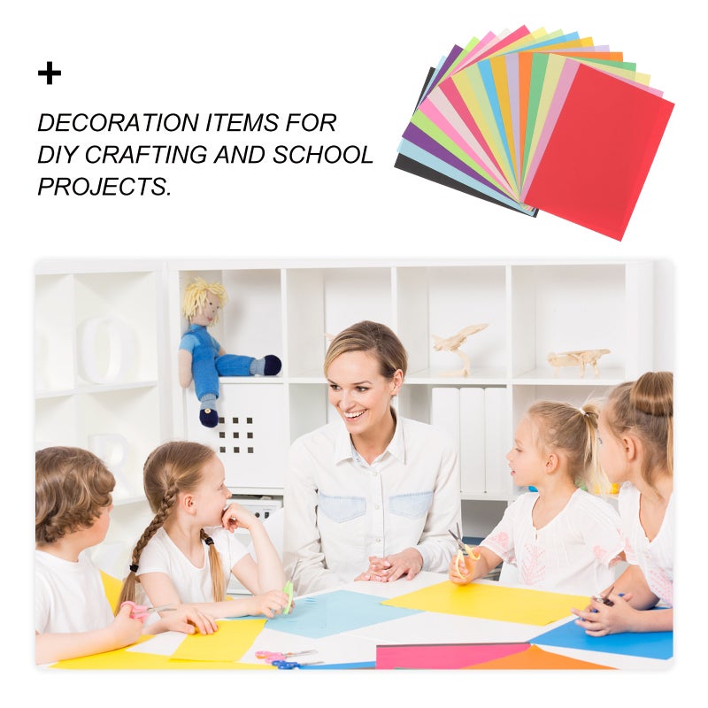 100PCS Colored Copy Paper DIY Hand Craft Paper Handmade Paper Folding for Kids Size A4(Mixed 20 Color) - Image 3