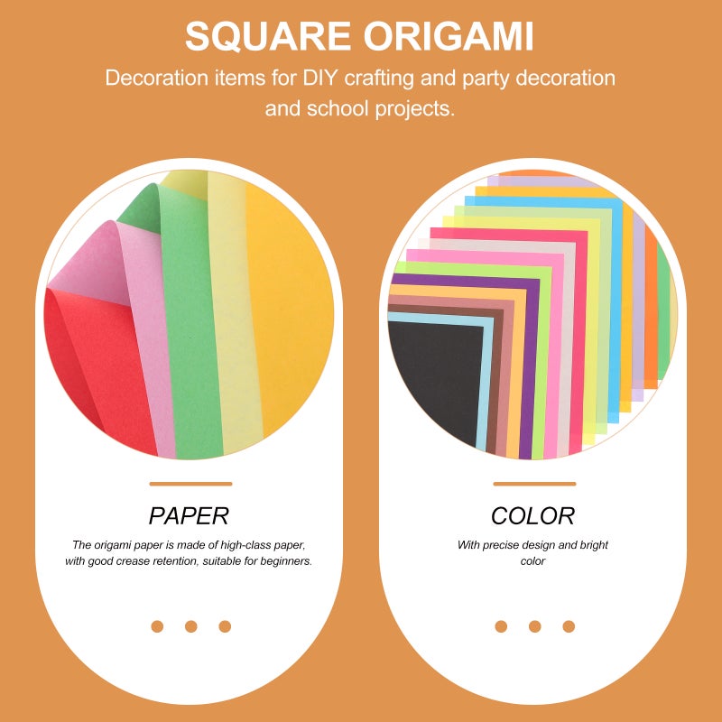 100PCS Colored Copy Paper DIY Hand Craft Paper Handmade Paper Folding for Kids Size A4(Mixed 20 Color) - Image 5