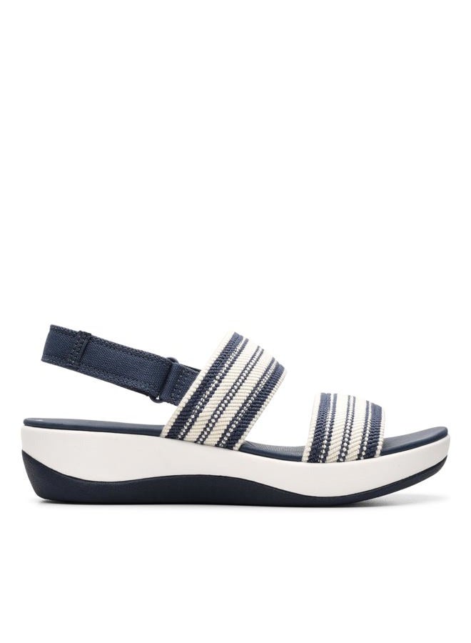 clarks Women's Arla Stroll Flat Sandal, Navy Multi, 12 - Image 3