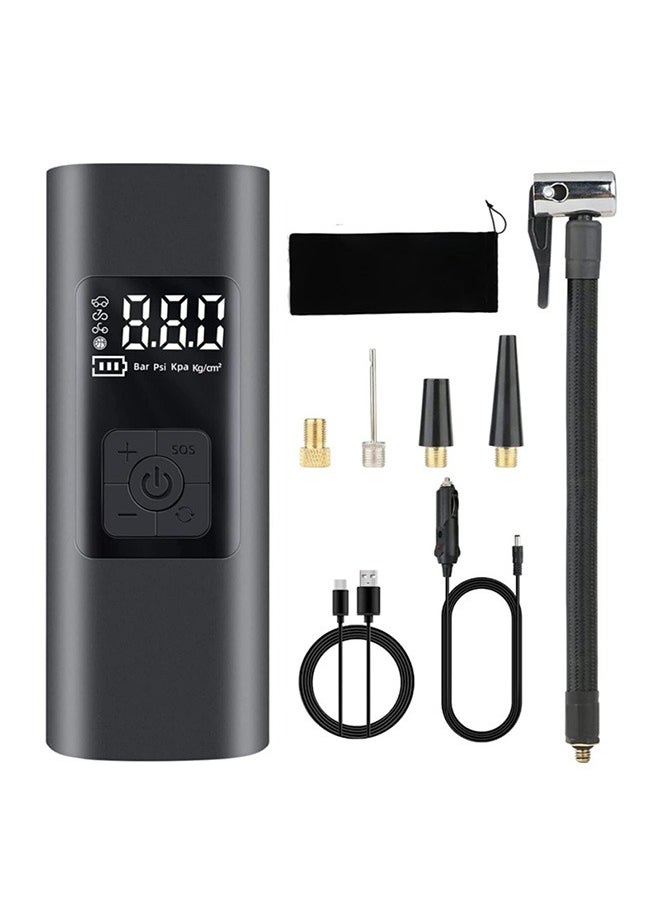 Generic - Cordless Tire Inflator, 150PSI Portable Air Compressor, 6000mAh Battery, Rechargeable Bike Air Pump with Digital Pressure Gauge, Auto Offm, Electric Wireless Pump for Car, Bike, Ball, Motorcyle - Image 1