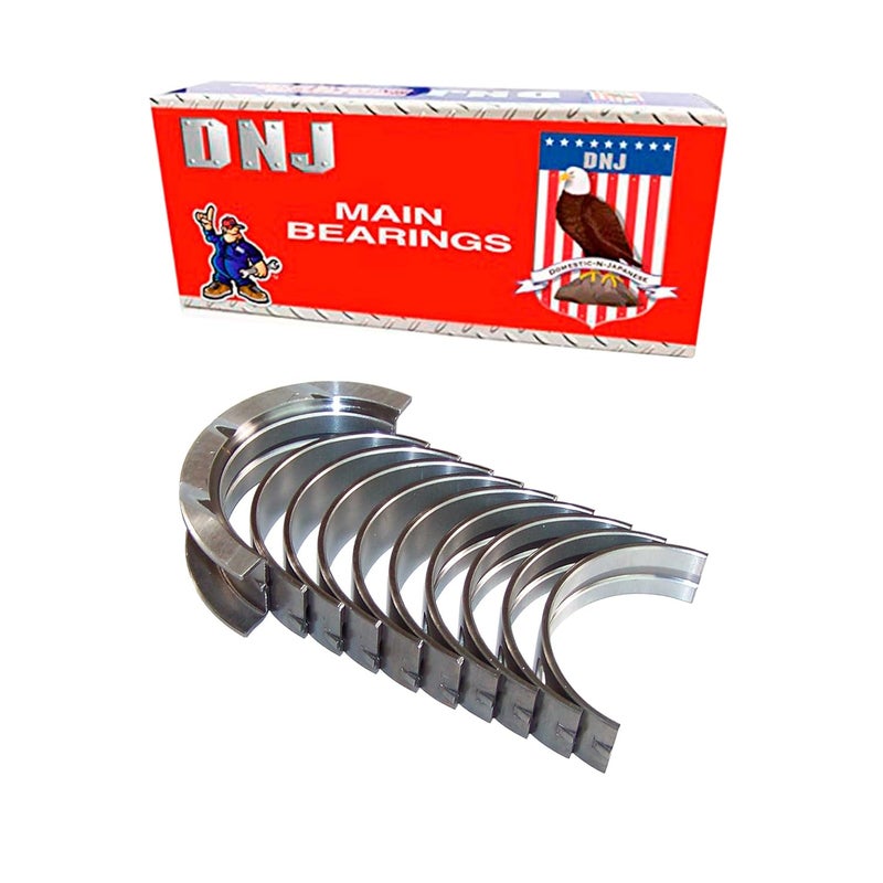 DNJ MB413 Main Bearings for 1995-2004 Ford, Mazda, Mercury Contour, Cougar, Escape, Escort, Focus, Mystique, Tribute 2.0L DOHC L4 16V 121cid, 1991cc VIN 3, VIN 5 - Image 1