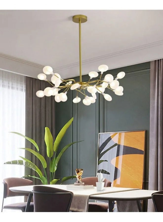 Sumkyle 27 Heads Modern Firefly LED Chandelier Ceiling Light Tree Branch Pendant Lamp Decorative Hanging Lamp - Image 1